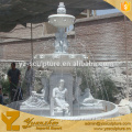 large size outdoor landscape city marble large fountain with Roman statue made in China